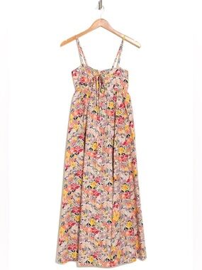 Stitchdrop Floral Sleeveless Button Front Maxi Dress XS New